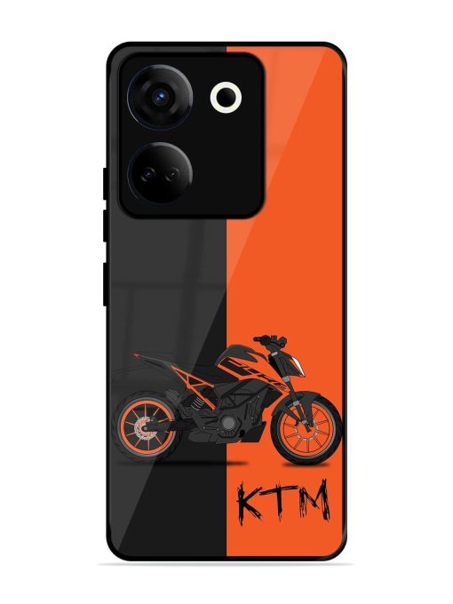 Orange Beast Glossy Soft Edge Case for Tecno Camon 20 Chachhi