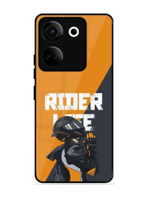 Ride Never Ends Glossy Soft Edge Case for Tecno Camon 20 Chachhi