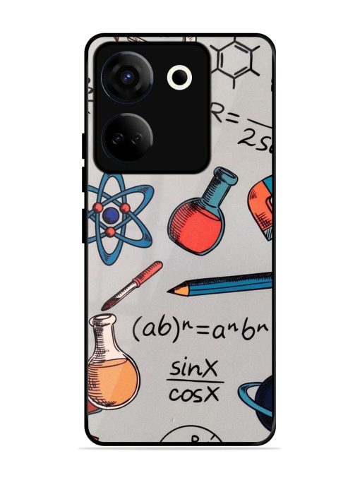 Science Doodle Glossy Soft Edge Case for Tecno Camon 20