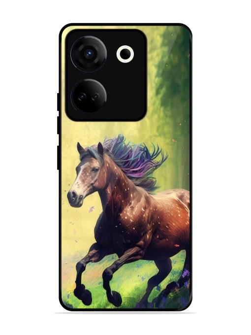 Enchanted Gallop Glossy Soft Edge Case for Tecno Camon 20 Chachhi