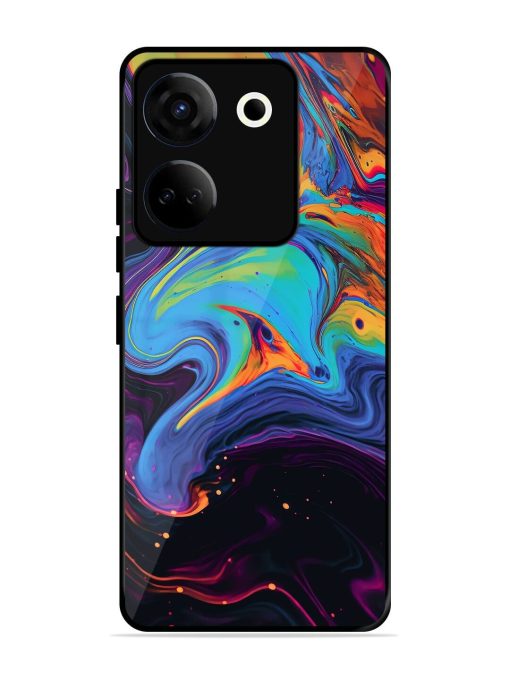 Liquid Dreamscape Glossy Soft Edge Case for Tecno Camon 20 Chachhi