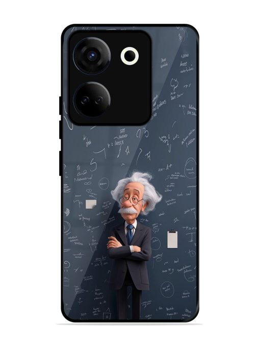 Albert Einstein Glossy Soft Edge Case for Tecno Camon 20 Chachhi