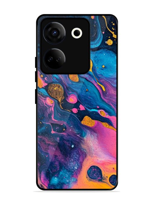 Cosmic Swirl Glossy Soft Edge Case for Tecno Camon 20 Chachhi