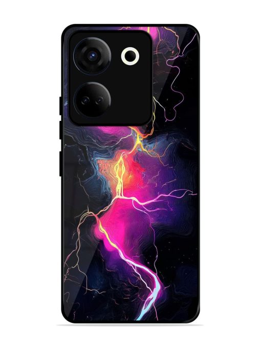 Electric Dreams Glossy Soft Edge Case for Tecno Camon 20 Chachhi