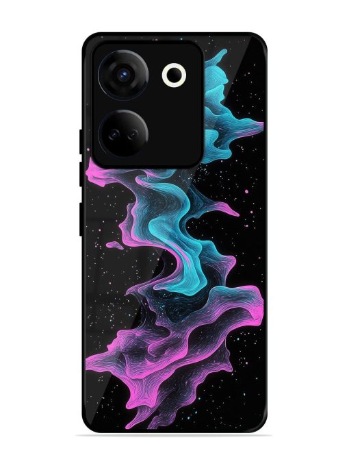 Cosmic Currents Glossy Soft Edge Case for Tecno Camon 20 Chachhi