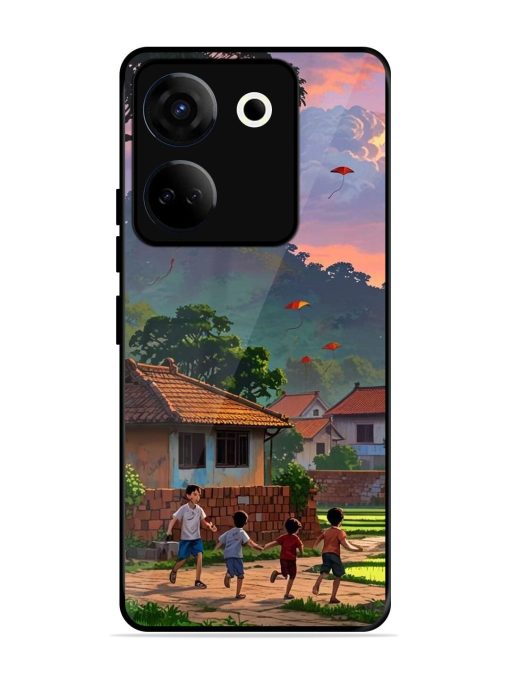 Sunset Play Glossy Soft Edge Case for Tecno Camon 20 Chachhi