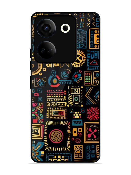 Tribal Tapestry Glossy Soft Edge Case for Tecno Camon 20 Chachhi