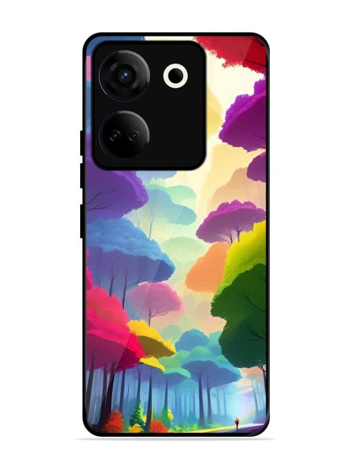 Rainbow Road Glossy Soft Edge Case for Tecno Camon 20 Chachhi