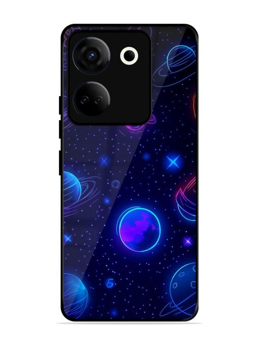 Neon Cosmos Glossy Soft Edge Case for Tecno Camon 20 Chachhi