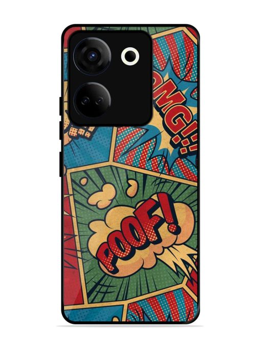 Comic Book Chaos Glossy Soft Edge Case for Tecno Camon 20