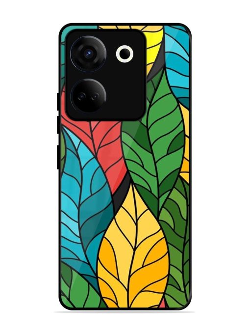 Foliage Fiesta Glossy Soft Edge Case for Tecno Camon 20 Chachhi