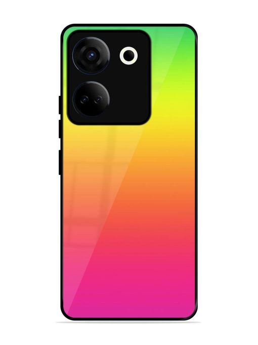 Rainbow Gradient Glossy Soft Edge Case for Tecno Camon 20 Chachhi