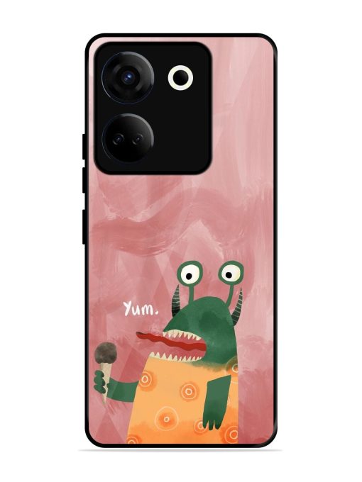 Hungry Monster Glossy Soft Edge Case for Tecno Camon 20 Chachhi