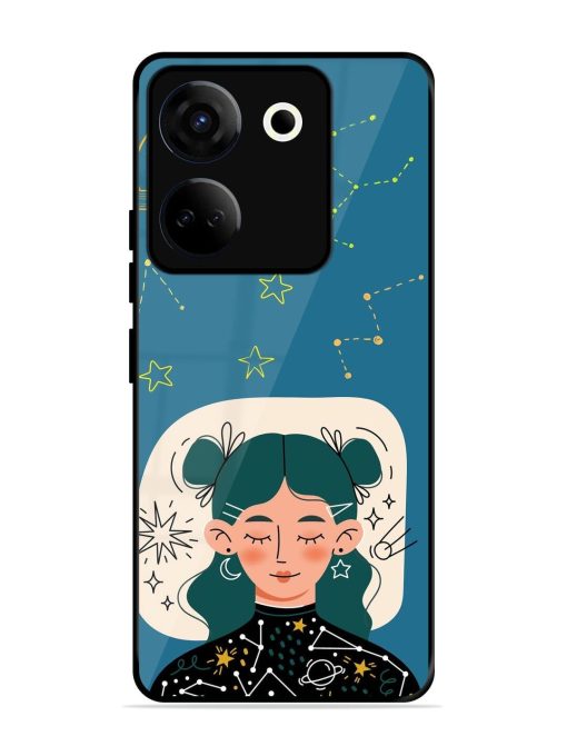 Cosmic Daydreamer Glossy Soft Edge Case for Tecno Camon 20 Chachhi