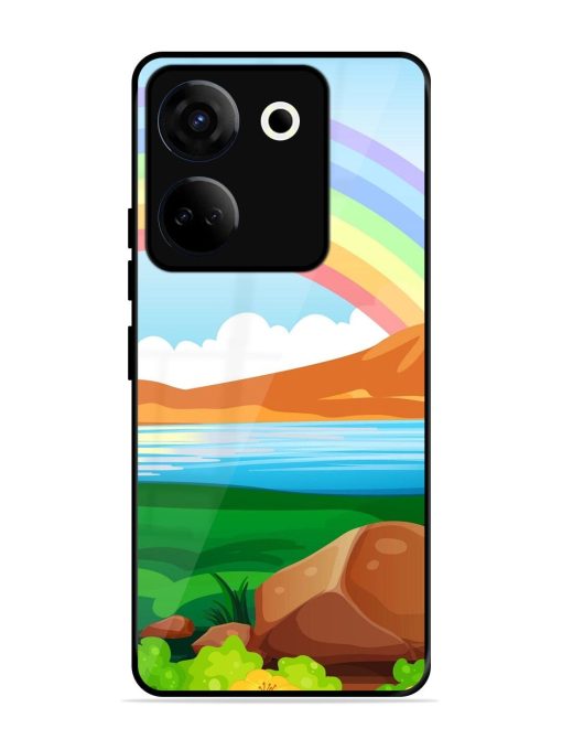 Rainbow Over The Lake Glossy Soft Edge Case for Tecno Camon 20 Chachhi