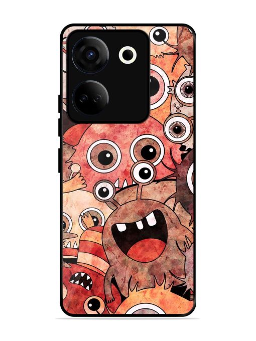 Monster Mash Glossy Soft Edge Case for Tecno Camon 20 Chachhi