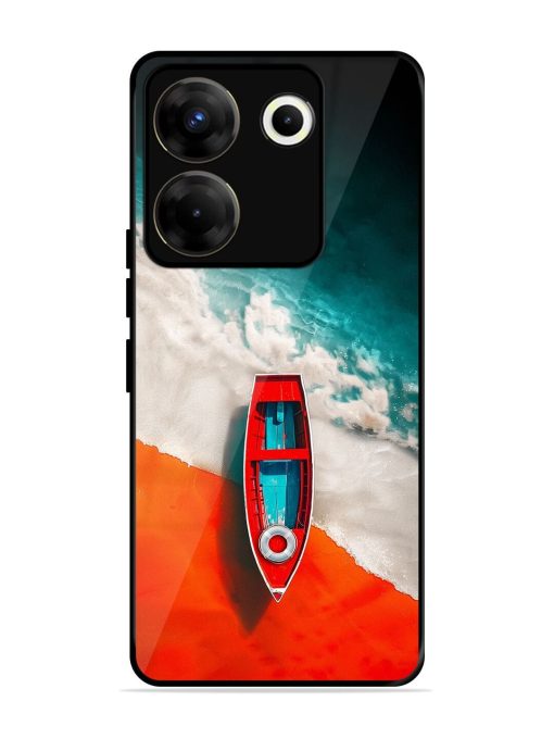 Crimson Tide Glossy Soft Edge Case for Tecno Camon 20 Pro (5G) Chachhi