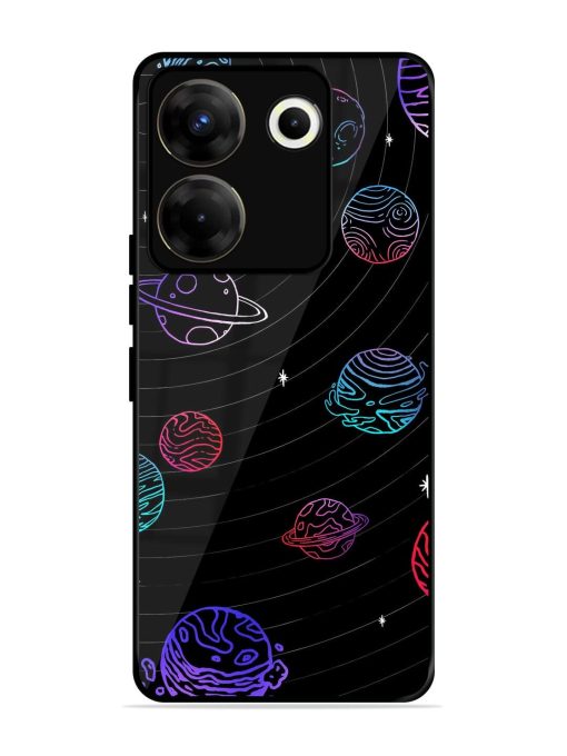 Cosmic Ballet Glossy Soft Edge Case for Tecno Camon 20 Pro (5G) Chachhi