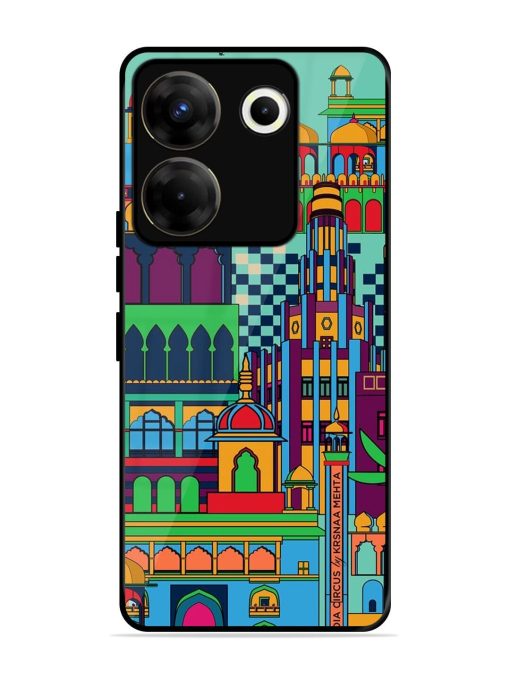 Indian Tapestry Glossy Soft Edge Case for Tecno Camon 20 Pro (5G) Chachhi