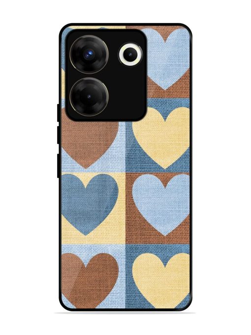 Hearts On Canvas Glossy Soft Edge Case for Tecno Camon 20 Pro (5G) Chachhi