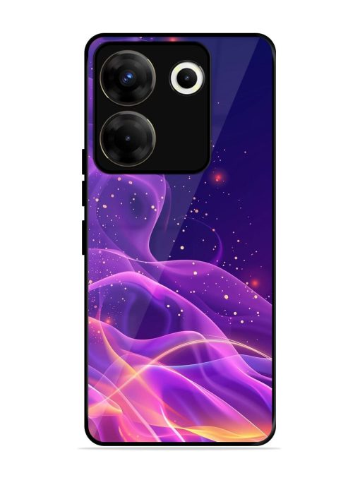 Cosmic Currents Glossy Soft Edge Case for Tecno Camon 20 Pro (5G) Chachhi