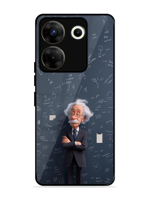 Albert Einstein Glossy Soft Edge Case for Tecno Camon 20 Pro (5G)