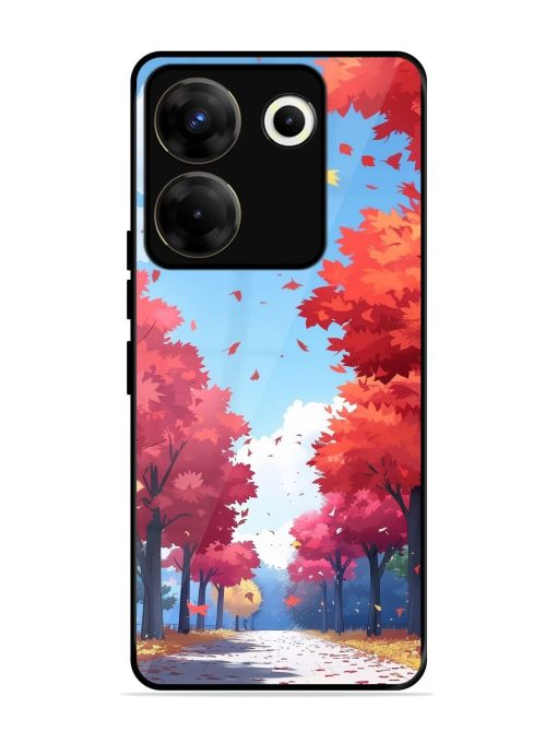 Autumn'S Embrace Glossy Soft Edge Case for Tecno Camon 20 Pro (5G) Chachhi