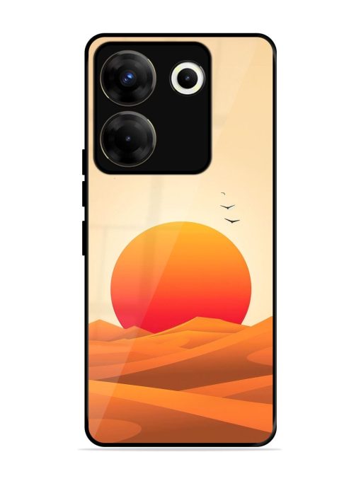 Desert Sunset Glossy Soft Edge Case for Tecno Camon 20 Pro (5G) Chachhi