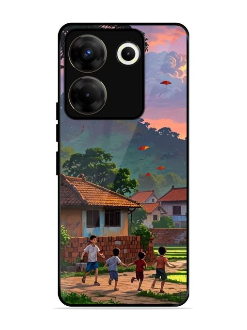 Sunset Play Glossy Soft Edge Case for Tecno Camon 20 Pro (5G) Chachhi