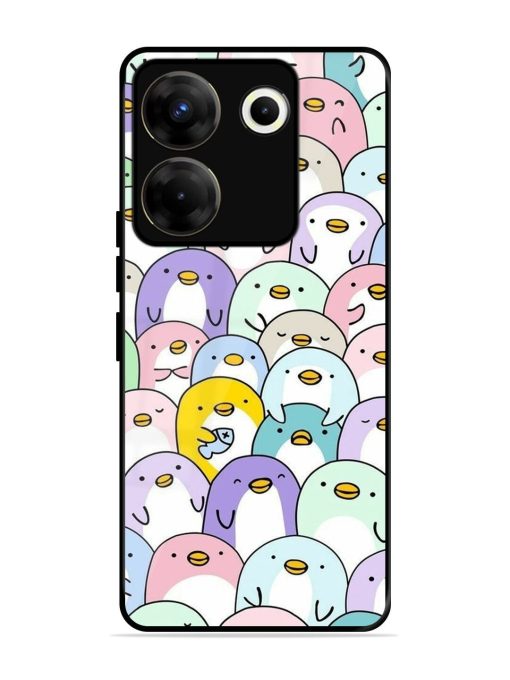 Penguin Party Glossy Soft Edge Case for Tecno Camon 20 Pro (5G) Chachhi