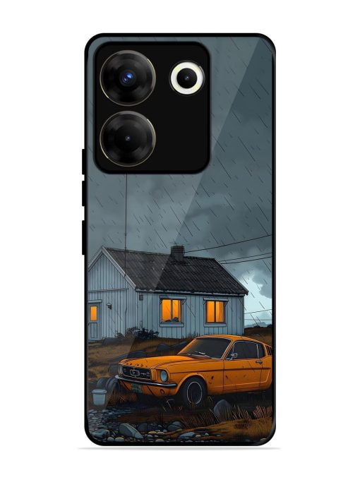 Rainy Day Retreat Glossy Soft Edge Case for Tecno Camon 20 Pro (5G) Chachhi