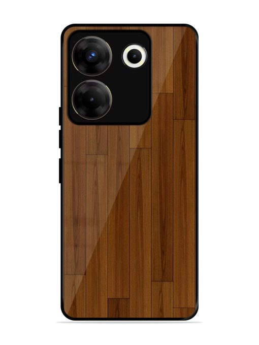 Warm Woodgrain Glossy Soft Edge Case for Tecno Camon 20 Pro (5G) Chachhi