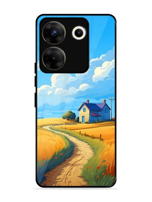 Countryside Cottage Glossy Soft Edge Case for Tecno Camon 20 Pro (5G) Chachhi