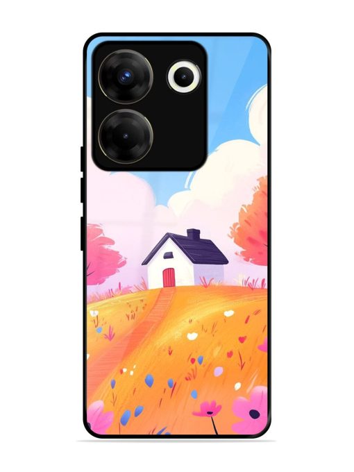 Hilltop Haven Glossy Soft Edge Case for Tecno Camon 20 Pro (5G) Chachhi