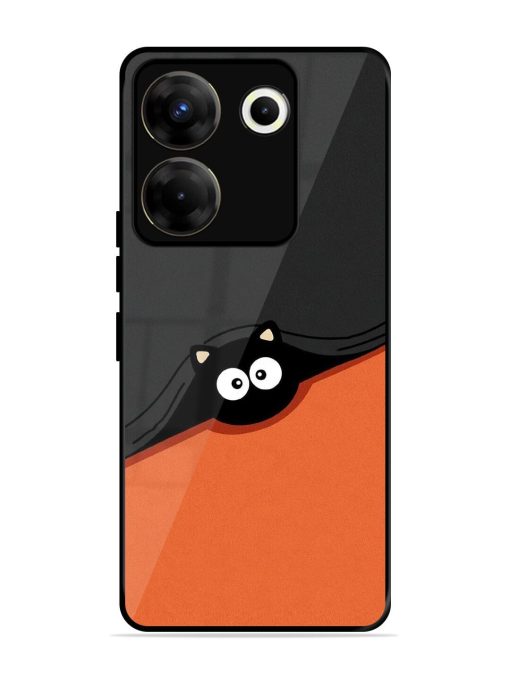 Peek-A-Boo Kitty Glossy Soft Edge Case for Tecno Camon 20 Pro (5G) Chachhi