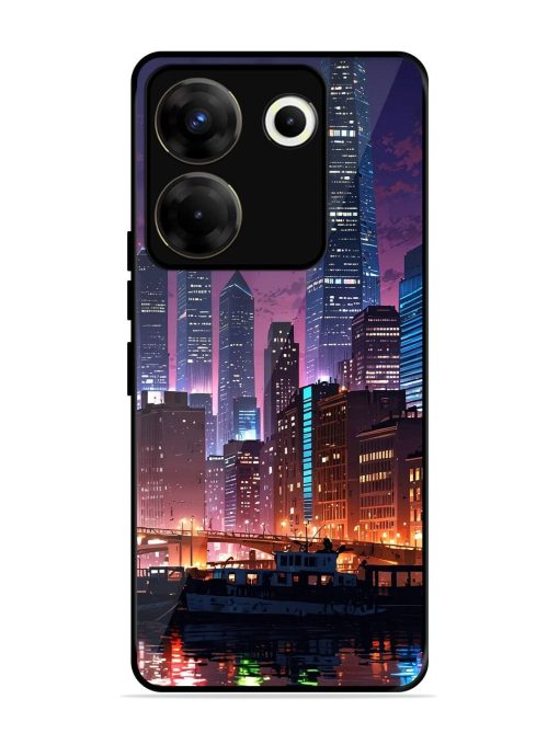 Neon Nightscape Glossy Soft Edge Case for Tecno Camon 20 Pro (5G) Chachhi