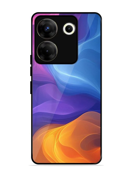 Cosmic Currents Glossy Soft Edge Case for Tecno Camon 20 Pro (5G) Chachhi