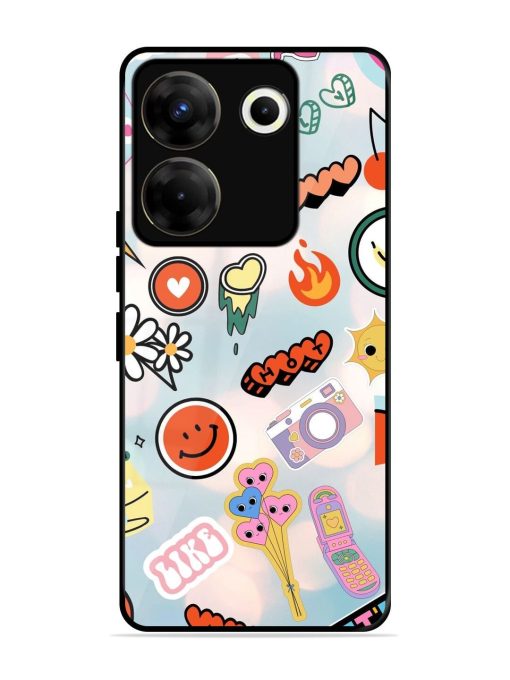 Cheerful Glossy Soft Edge Case for Tecno Camon 20 Pro (5G) Chachhi