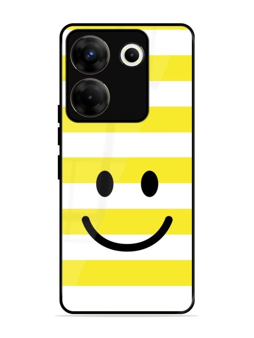 Smiling Stripes Glossy Soft Edge Case for Tecno Camon 20 Pro (5G) Chachhi