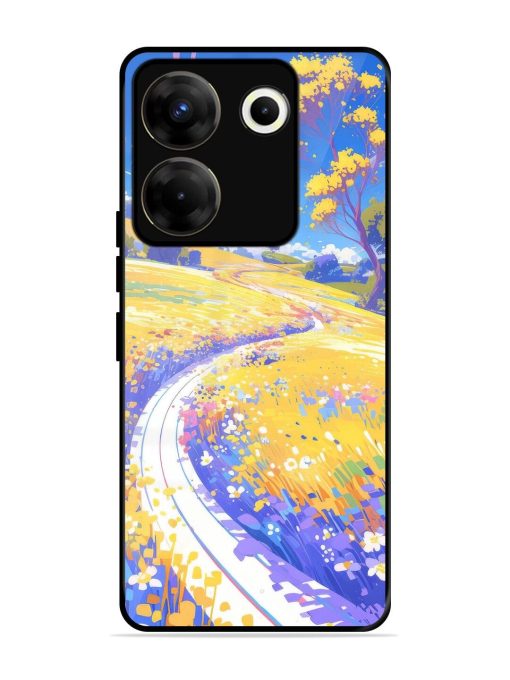 Vibrant Spring Meadow Glossy Soft Edge Case for Tecno Camon 20 Pro (5G) Chachhi