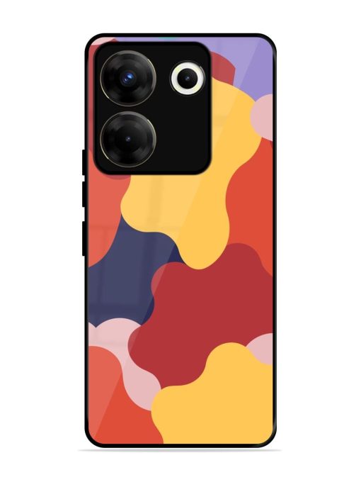 Gooey Color Chaos Glossy Soft Edge Case for Tecno Camon 20 Pro (5G) Chachhi