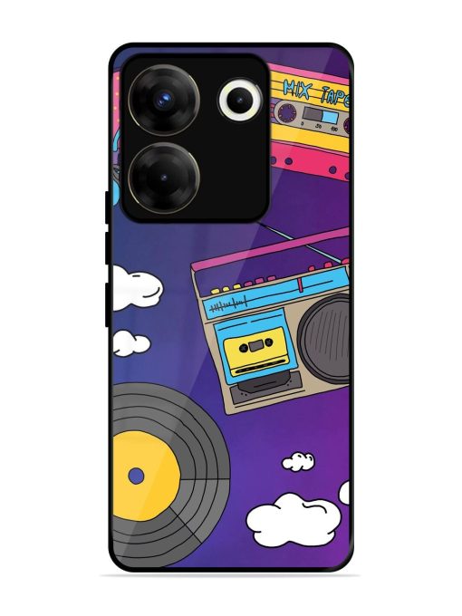 Retro Vibes Glossy Soft Edge Case for Tecno Camon 20 Pro (5G) Chachhi