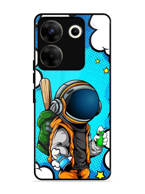 Space Graffiti Artist Glossy Soft Edge Case for Tecno Camon 20 Pro (5G) Chachhi