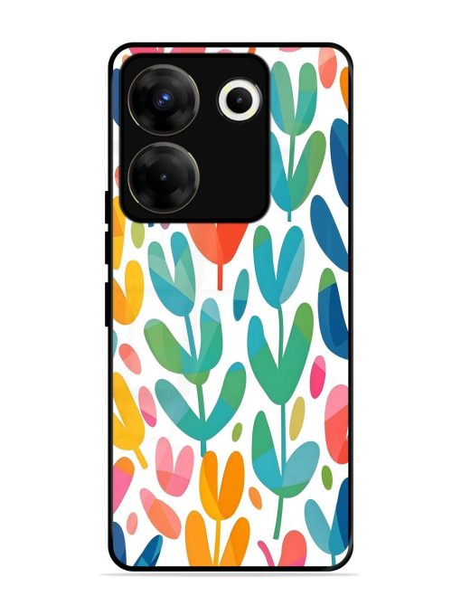 Rainbow Of Blooms Glossy Soft Edge Case for Tecno Camon 20 Pro (5G) Chachhi