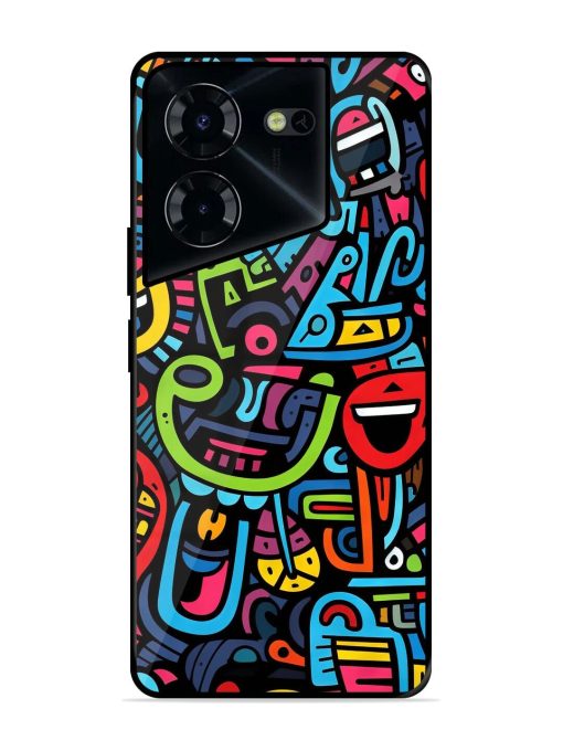 Doodlephoria Glossy Soft Edge Case for Tecno Pova 5 Pro (5G) Chachhi