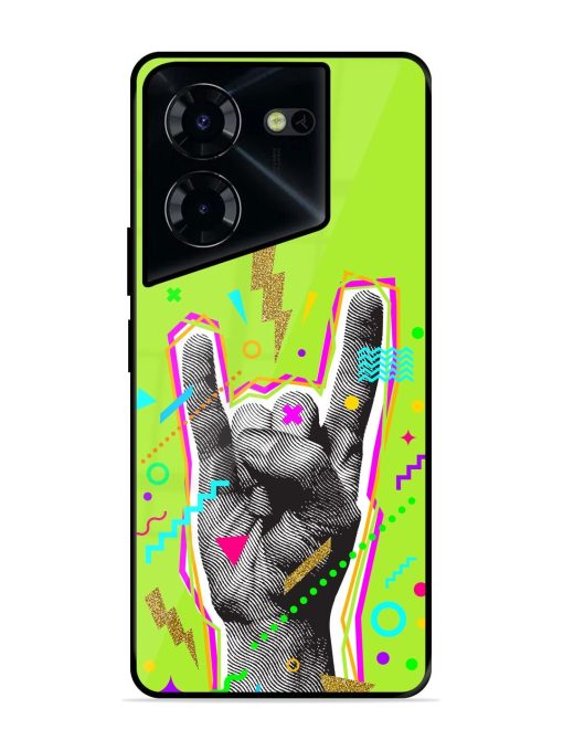 Neon Rock Glossy Soft Edge Case for Tecno Pova 5 Pro (5G) Chachhi