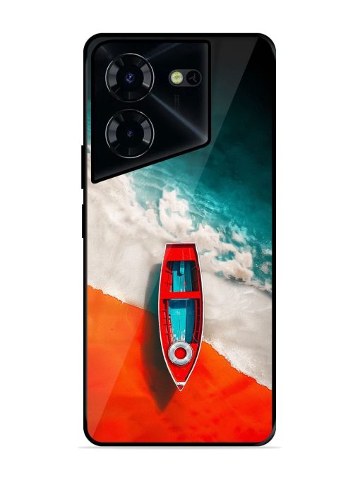 Crimson Tide Glossy Soft Edge Case for Tecno Pova 5 Pro (5G) Chachhi