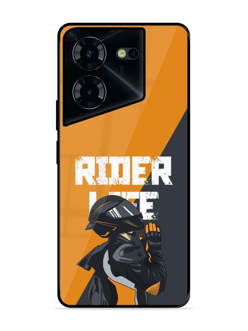 Ride Never Ends Glossy Soft Edge Case for Tecno Pova 5 Pro (5G) Chachhi