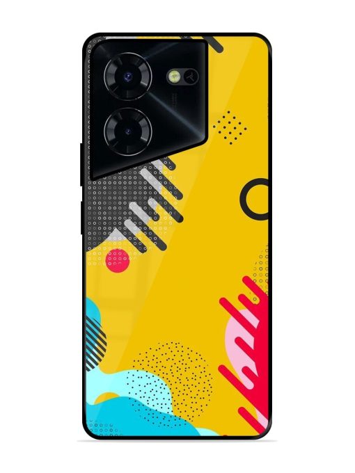 Neon Pop Glossy Soft Edge Case for Tecno Pova 5 Pro (5G) Chachhi