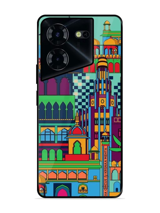 Indian Tapestry Glossy Soft Edge Case for Tecno Pova 5 Pro (5G) Chachhi